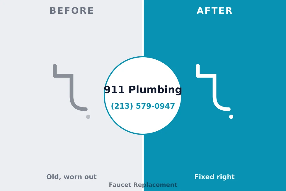 Before and after: plumbing repair Warminster Heights, PA